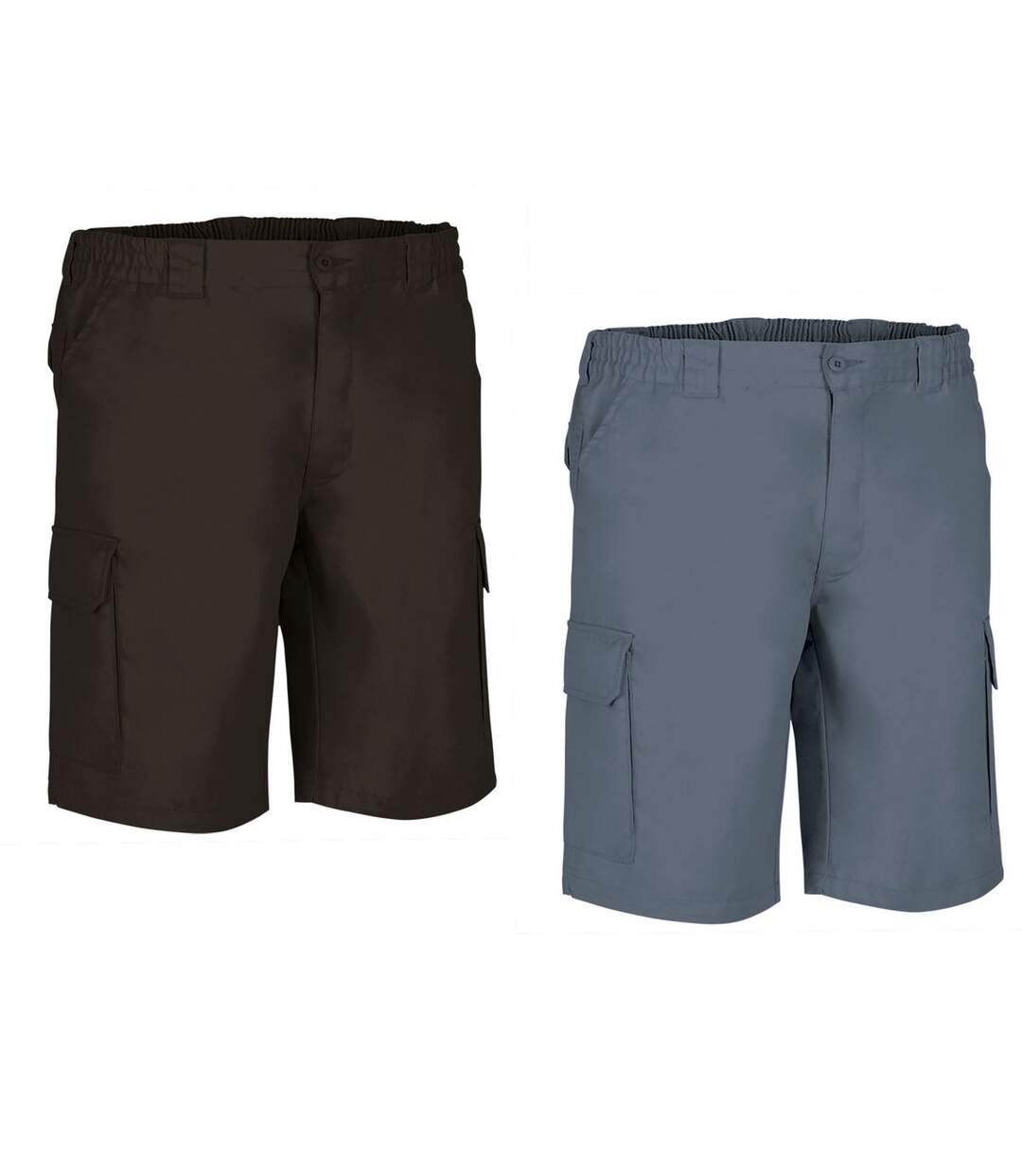 Lot 2 Bermudas pour homme - LAKE - gris et noir