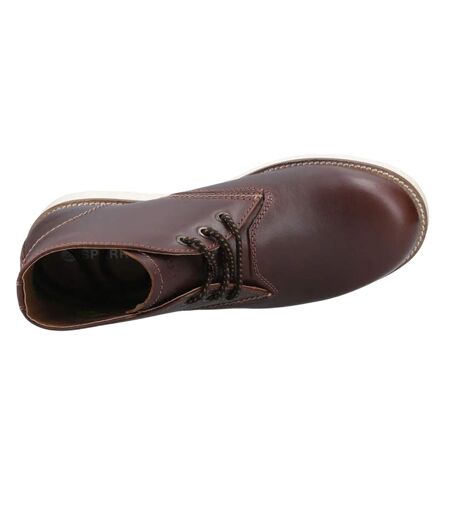 Mens Portland Leather Boots Chocolate Sperry