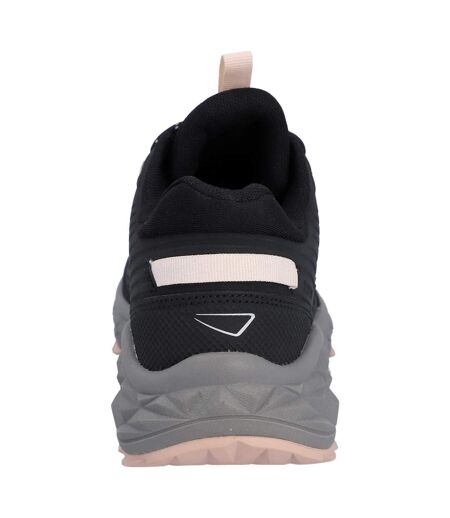 Womens/ladies Fuse Trek Walking Shoes Black Steeple Grey Cameo Rose Hi-Tec