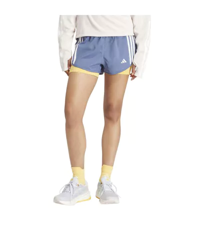 Short Style 3 Rayures Own The Run Femme Bleu Adidas