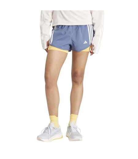 Short Style 3 Rayures Own The Run Femme Bleu Adidas