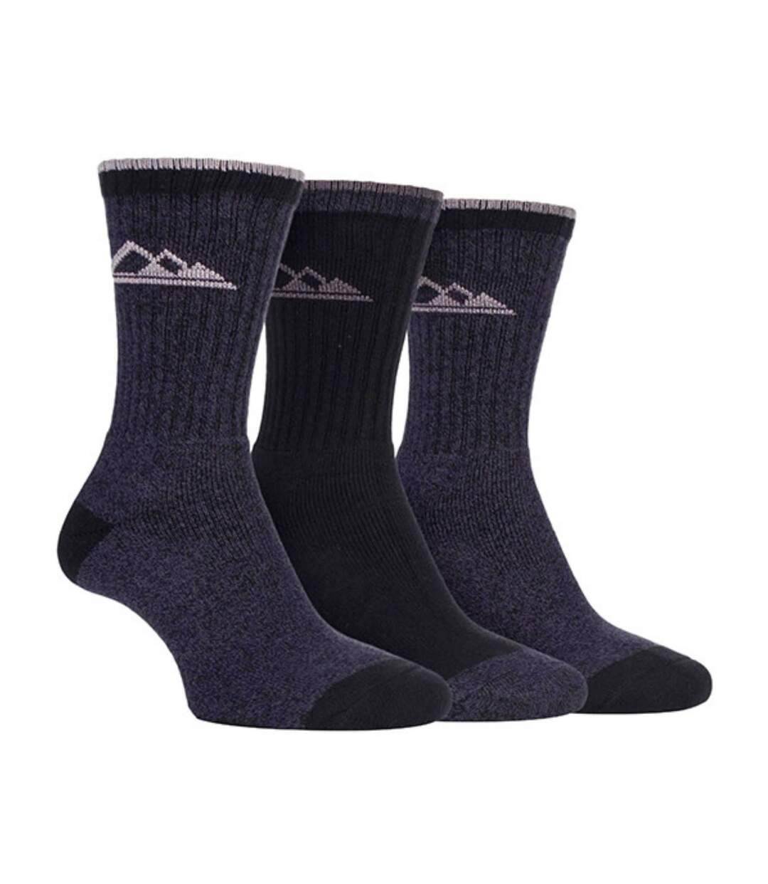 3 Pr Chaussettes Randonnée Femme Coton Respirantes-1