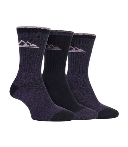 3 Pr Chaussettes Randonnée Femme Coton Respirantes