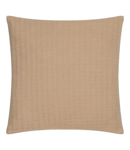 Hush cotton linear cushion cover 45cm x 45cm taupe Yard