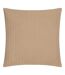 Hush cotton linear cushion cover 45cm x 45cm taupe Yard