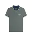 Polo Motif/style Géométrique Homme Bleu Marine Basilic Lambretta-2