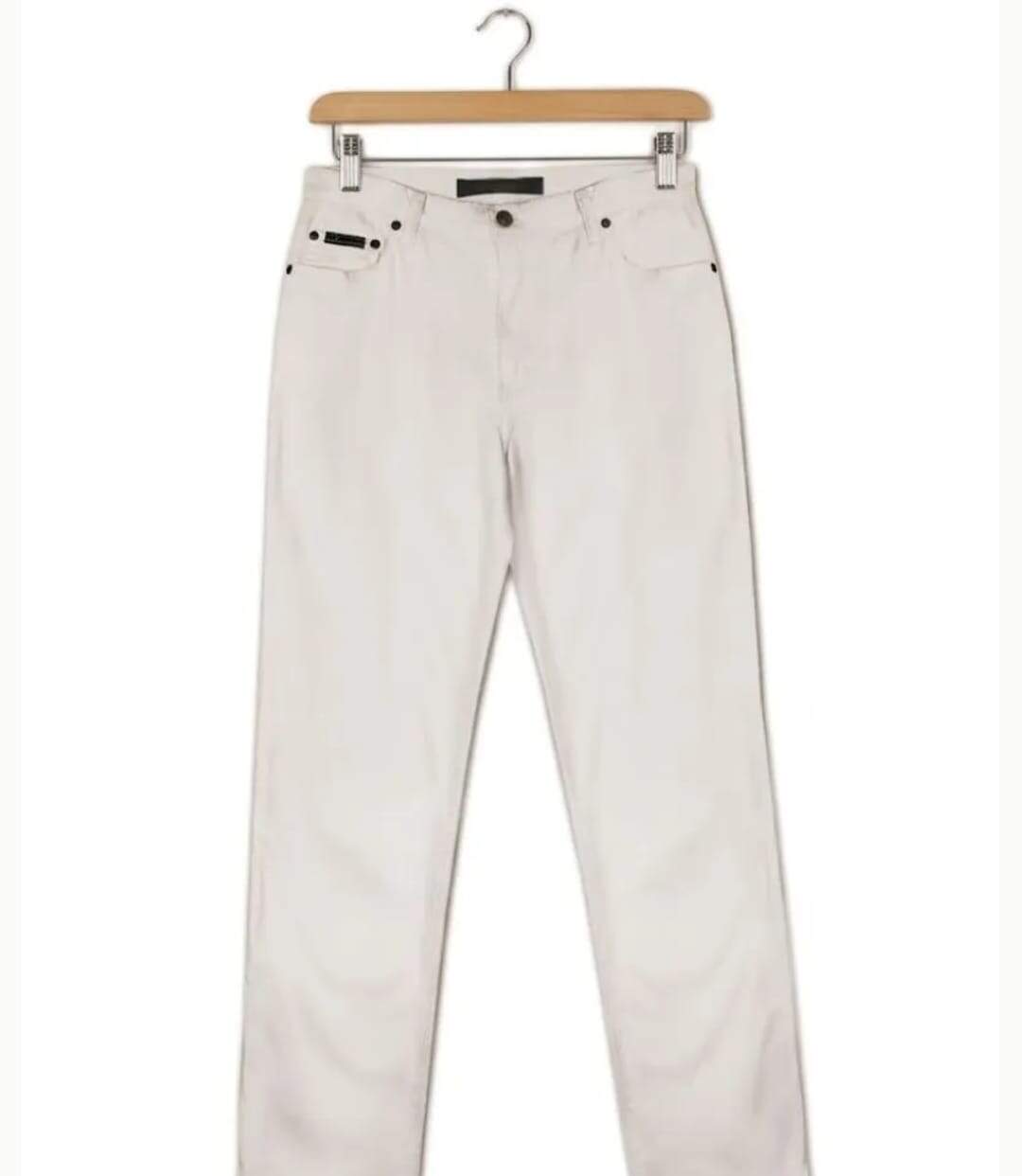 Pantalon Mayflower FIANA2 blanc coupe droite : le confort du stretch au quotidien-2