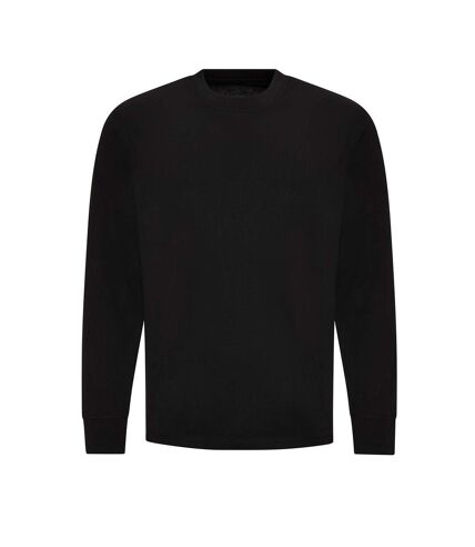 Awdis Unisex Adult Oversized Long-Sleeved T-Shirt (Deep Black) - UTPC6402