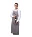 Tablier long de bistro avec poche taille unique gris Jassz-2