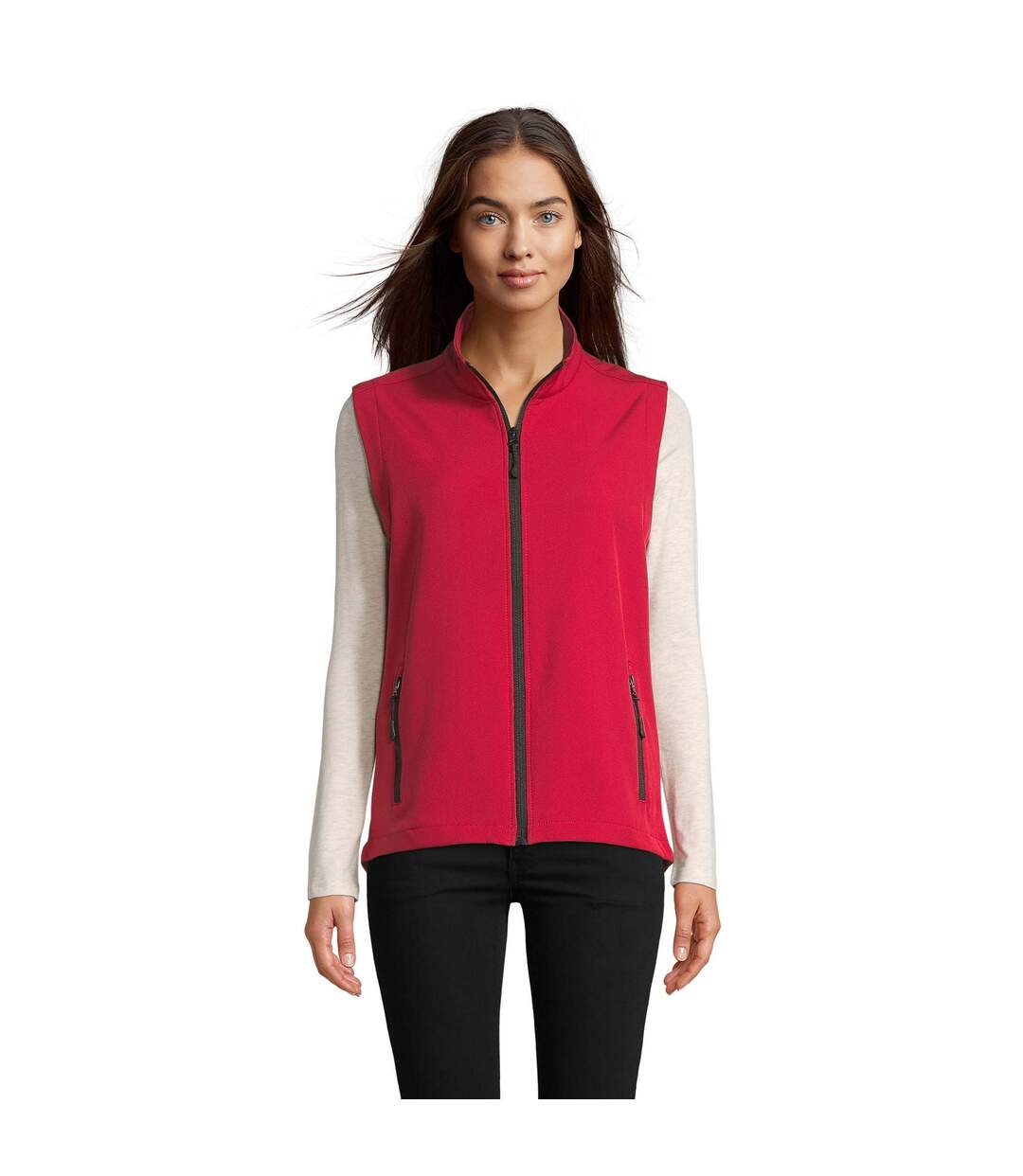 Veste Sans Manches Race Femme Rouge SOLS-1