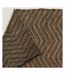 Tapis en jute et coton naturels Zig-zag Naturel et marron - 160 x 230 cm