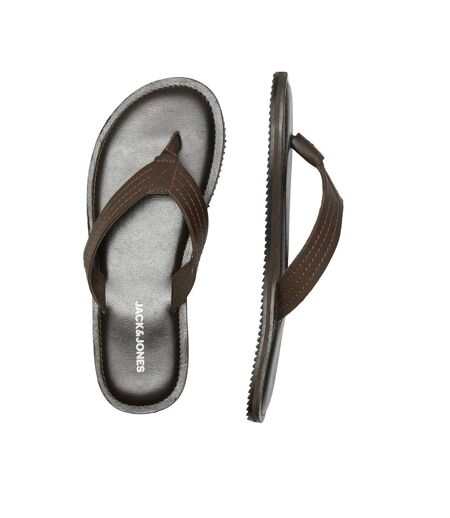 Tongs washton homme marron foncé Jack And Jones