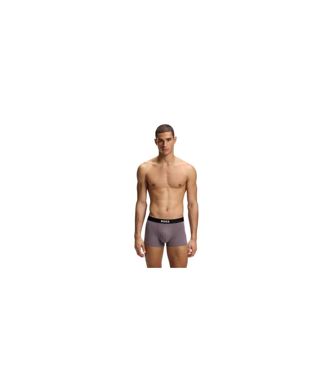 Lot De 3  Sous-vêtements Homme Noir Marron Clair Blanc Boss-1