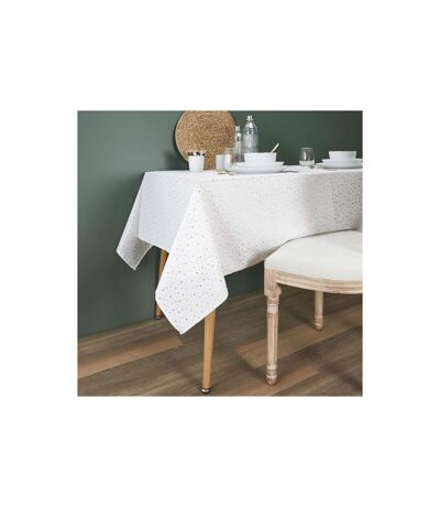 Nappe Rectangulaire Étoile 140x250cm Blanc