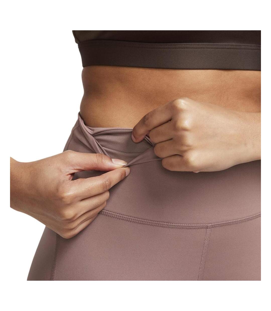 Legging rose pale femme nike fast crop - l-3
