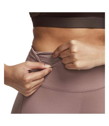 Legging rose pale femme nike fast crop - l