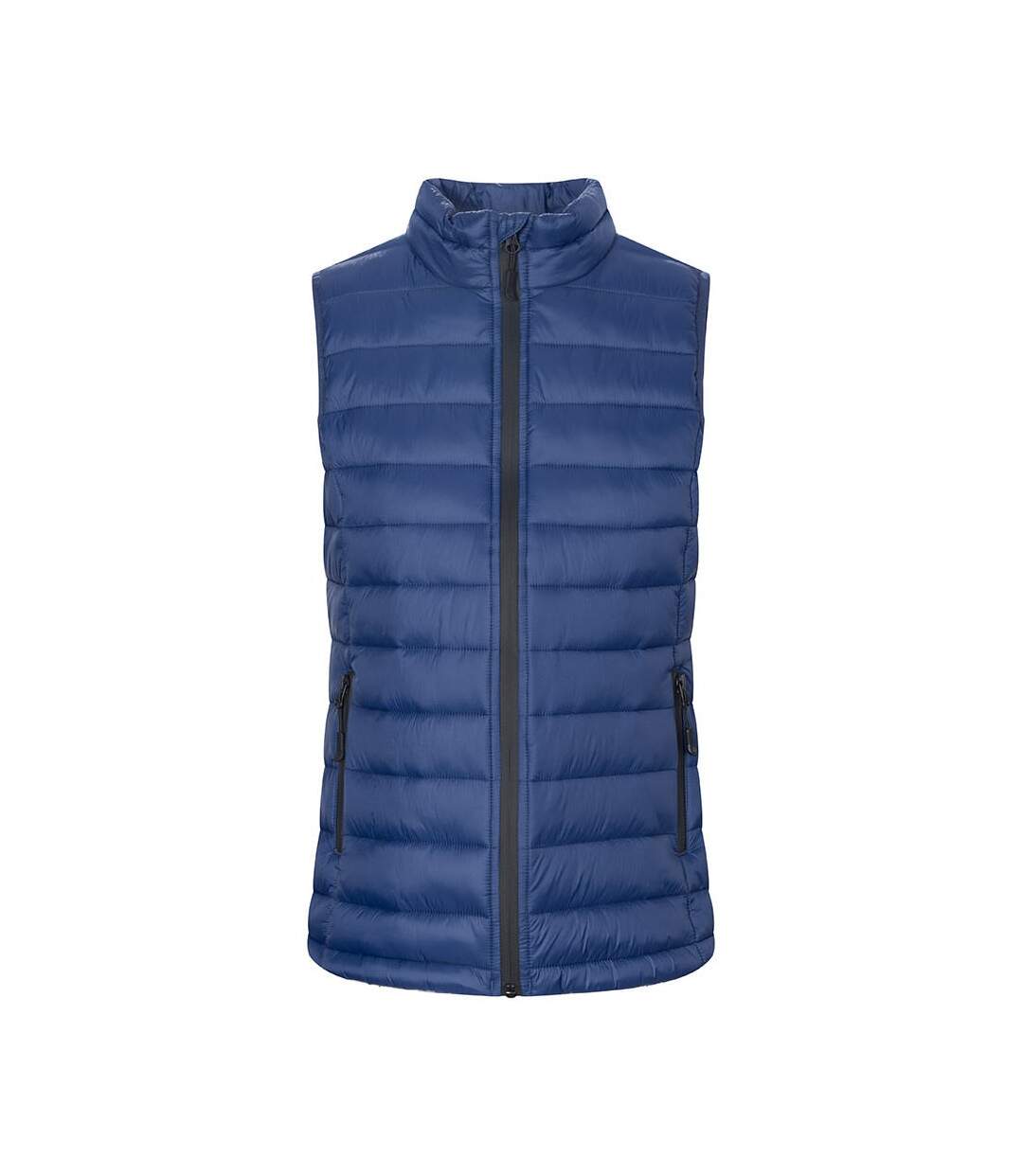 Doudoune Sans Manches Femme Bleu Marine Français Promodoro-1