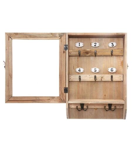 Boîte à Clés en Bois Key 26x38cm Naturel