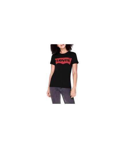 Womens/ladies Batwing Logo T-shirt Black Levis