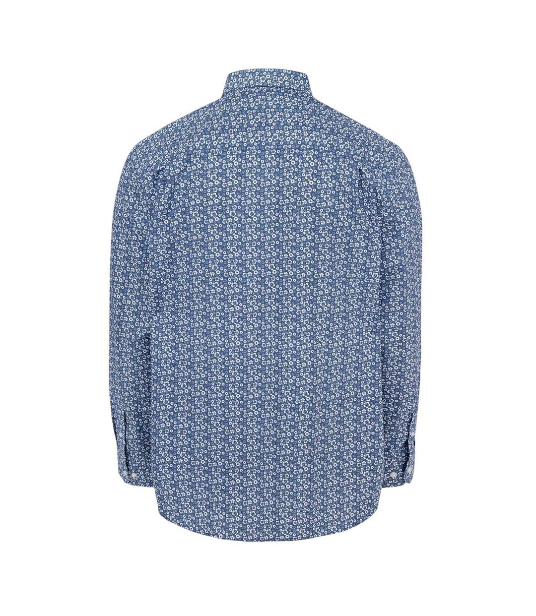 Chemise Manches Longues Motif/style À Motifs Homme Blanc Fabric-2