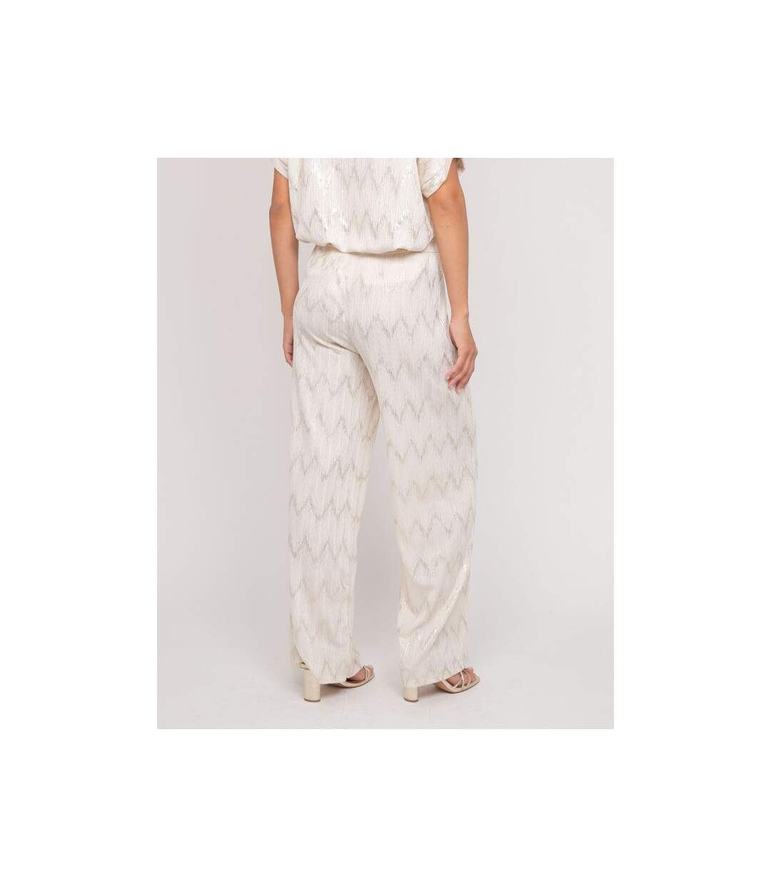 Pantalon fluide texturé EMANTINE - Dona X Lisa-2