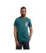 T-shirt quack to the future homme vert forêt Weird Fish