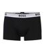 Lot De 3  Boxers Motif/style Logo Bodywear Homme Noir Blanc Boss-2