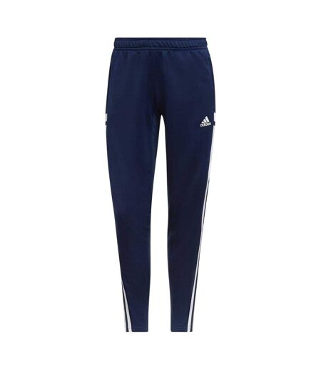 Womens/ladies Con22 3 Stripes Slim Tracksuit Bottoms Navy Blue Adidas