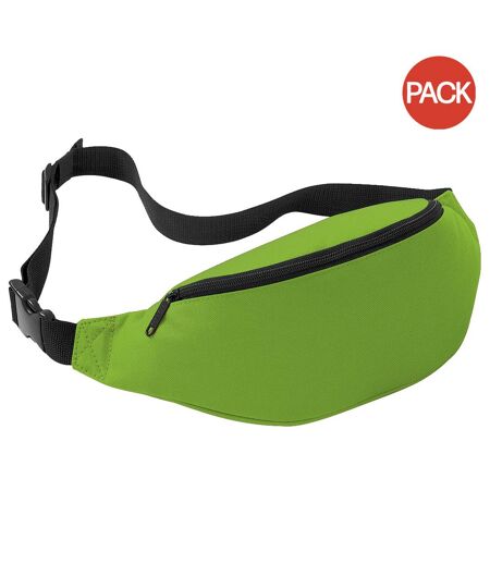 Paquet De 2  Sacoche Banane 2.5 Litres Vert Citron Bagbase Bagbase