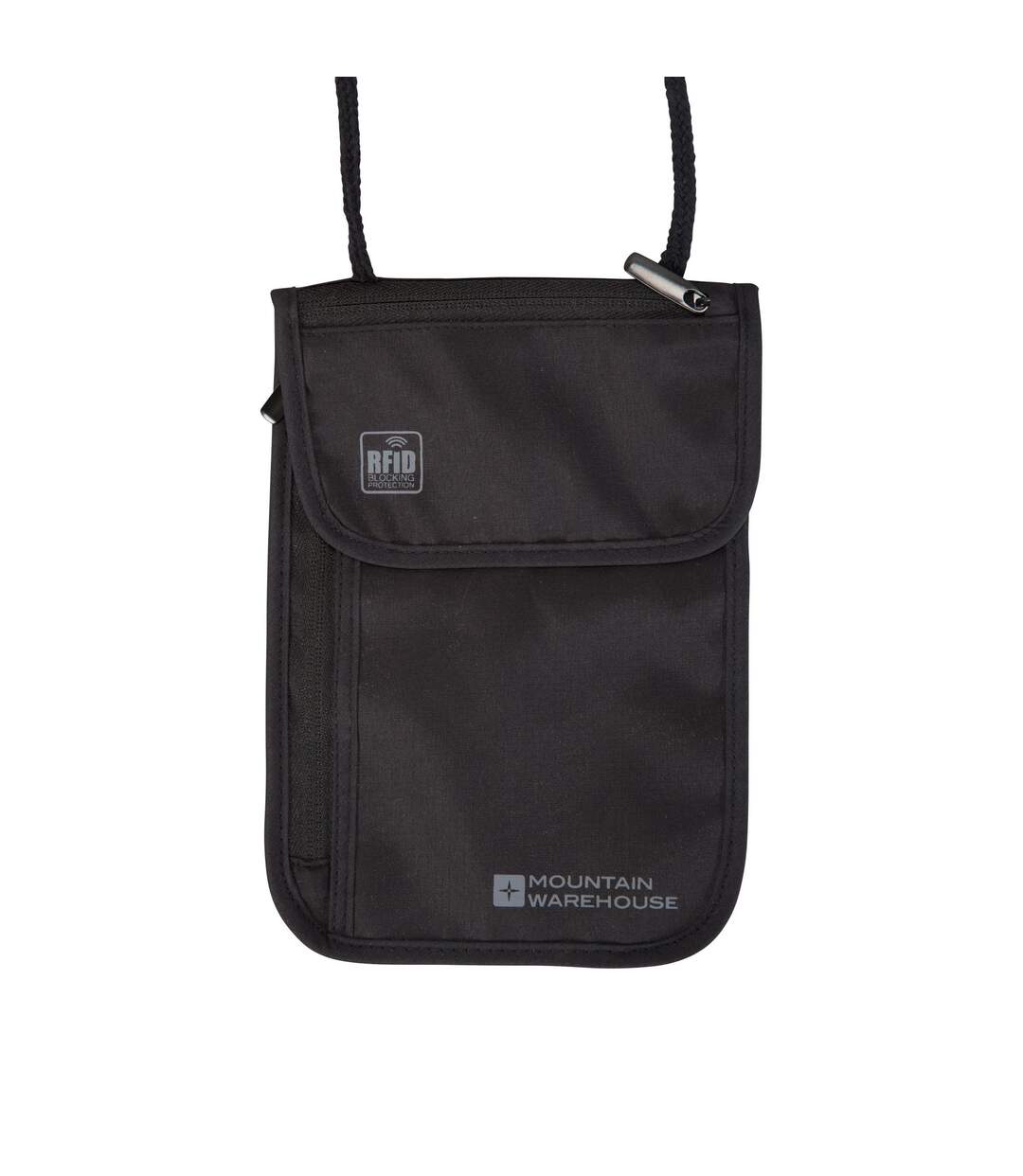 Logo Rfid Blocking Neck Pouch One Size Black Mountain Warehouse-1
