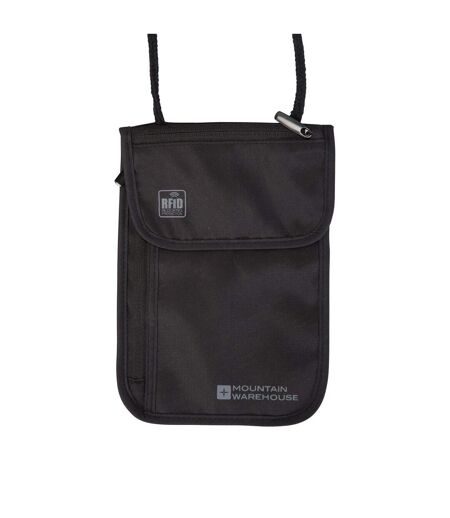Logo Rfid Blocking Neck Pouch One Size Black Mountain Warehouse