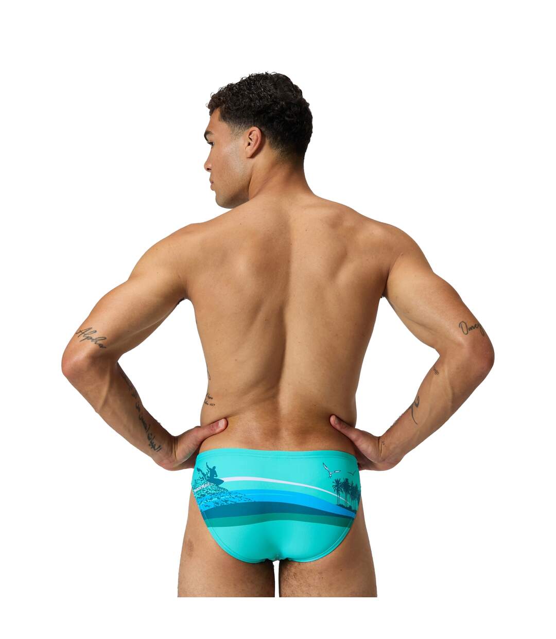 Mens Beachstar Surfer Swim Briefs Arctic Glass Speedo-3