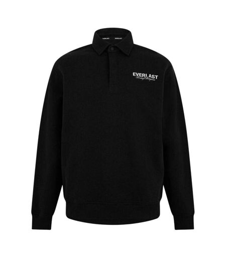 Polo Manches Longues Motif/style Logo Homme Noir Everlast