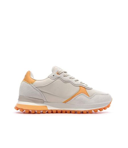 Baskets beige/orange femme teddy smith 120515