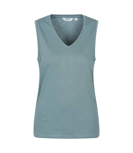 Womens/ladies whitley v neck vest top pale green Mountain Warehouse
