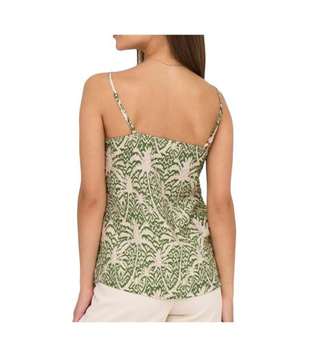 Top vert/beige femme jdy troya - l