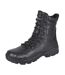 Mens Commander Action Leather Combat Boots Black Grafters-1