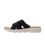 Womens/ladies Cassie Leopard Pattern Sandals Black Regatta-3