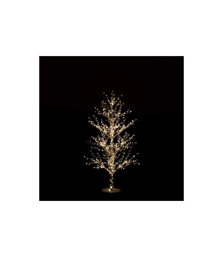 Statuette Déco à Led Arbre Nu Perles 125cm Blanc