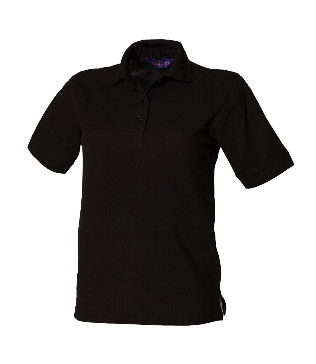 Polo femme noir Henbury