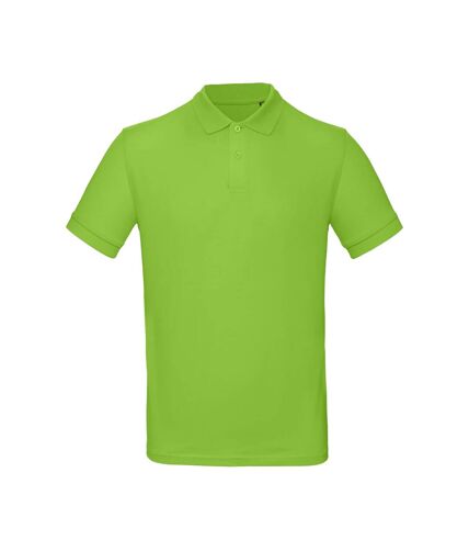 Mens polo shirt lime B&C