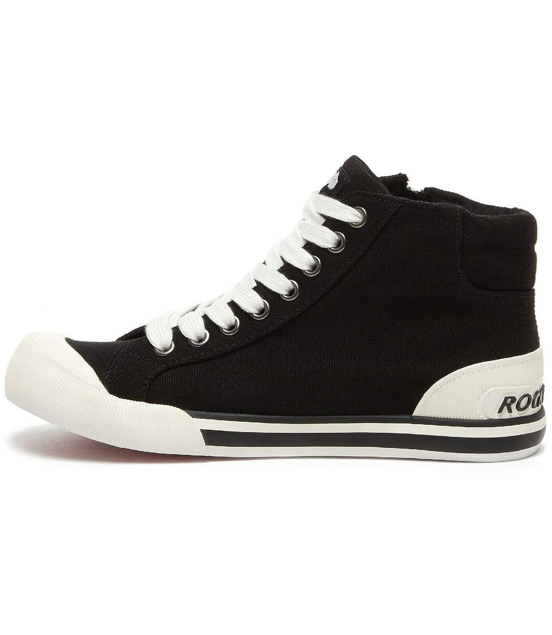 Womens/ladies Jazzin Hi Trainers Black Rocket Dog-3