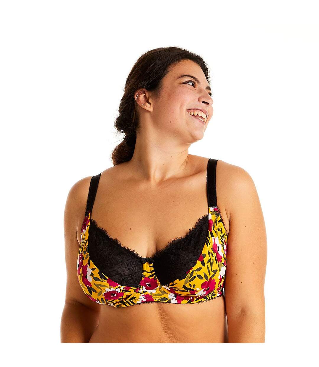 Soutien-gorge à armatures grand maintien jaune Shaker