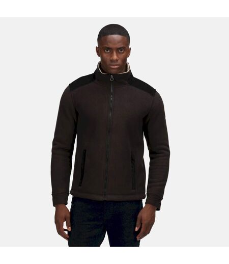 Mens Full Zip Fleece Jacket Black Regatta Professional