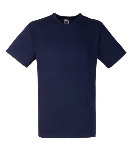 Fruit Of The Loom Mens Valueweight V-Neck, Short Sleeve T-Shirt (Deep Navy) - UTBC338