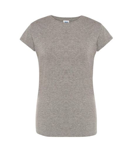 T-shirt Premium Femme Gris Chiné JHK