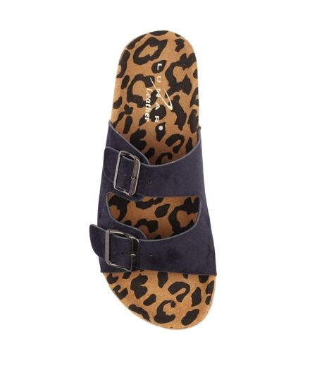 Sandales Pecan Femme Bleu Marine Lunar