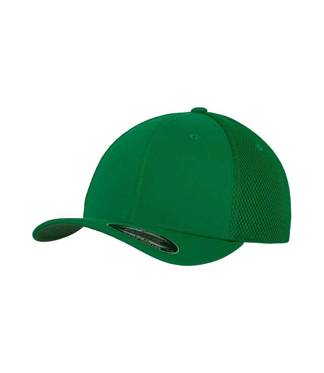 Casquette de baseball tactel vert Flexfit-1