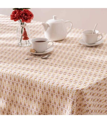 Nappe Antitache Imprimé Peduru 140x240cm Beige