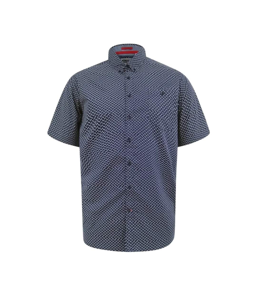 Chemise Manches Courtes Motif/style Icône Melrose Homme Bleu Marine Duke-2